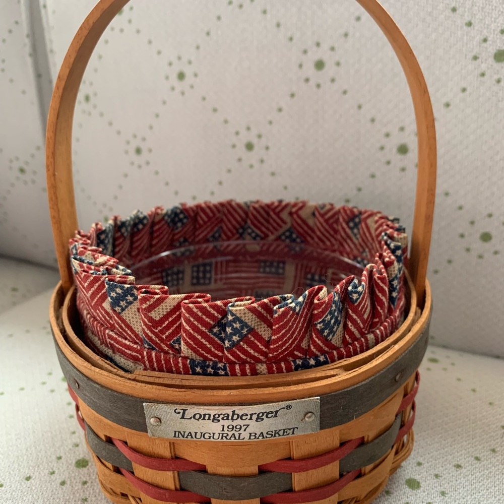 Longaberger Red and Blue Inaugural Basket